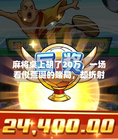 麻将桌上胡了20万，一场看似荒诞的赌局，却折射出当代人的焦虑与欲望