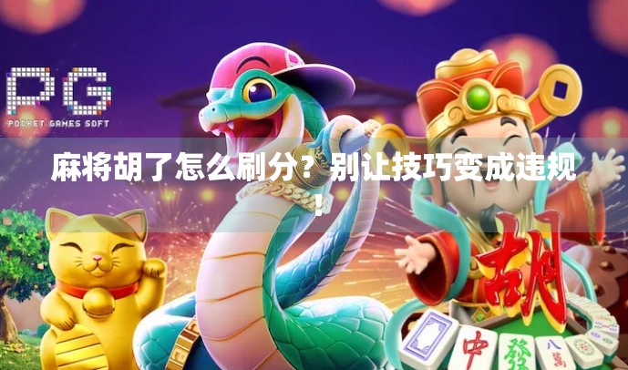 麻将胡了怎么刷分？别让技巧变成违规！