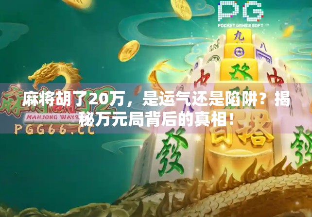 麻将胡了20万，是运气还是陷阱？揭秘万元局背后的真相！