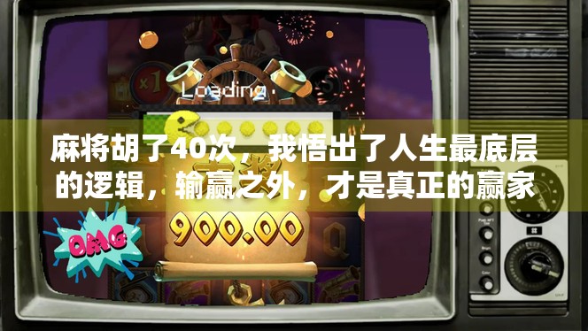 麻将胡了40次，我悟出了人生最底层的逻辑，输赢之外，才是真正的赢家